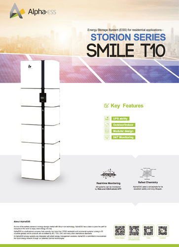 Torre auto consumo Smile trifásica 10kW+batería litio 11,6kWh litio y gestión de energía