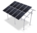 Estructura Pérgola solar fotovoltaica. Nuevo modelo para paneles pequeños y grandes