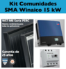 Kit Autoconsumo trifásico 15kW Premium inversor SMA con ShadeFix