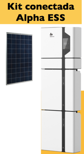Kit Solar Conectado todo en uno monofásico 5kW+5,7-11,4kWh