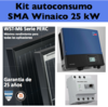 Commercial 25kW PV solar kit SMA inverter