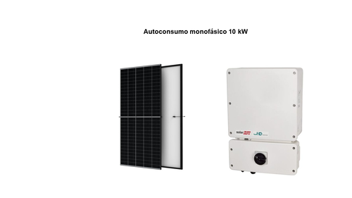Kit autoconsumo monofásico SolarEdge 10kW con accesorios y Trina 505W