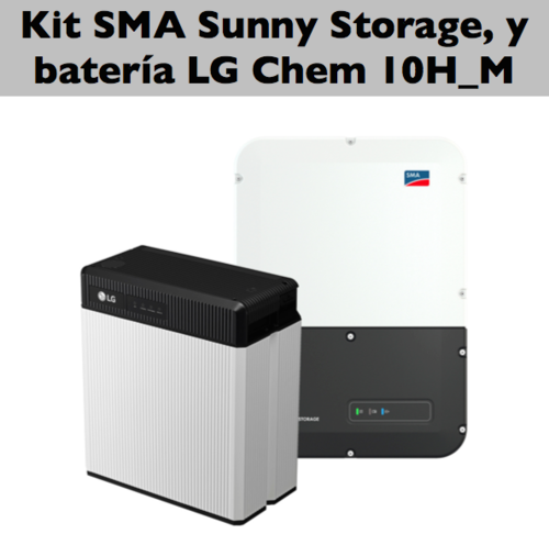 Sunny Storage y batería de litio LG Chem 10H(M) Autoconsumo 24 horas