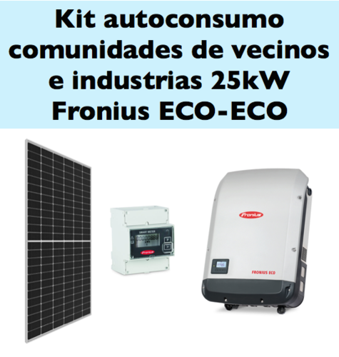 Kit Autoconsumo 25 kW Fronius Symo con comuncaciones ECO