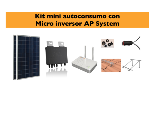Kit ampliación autoconsumo microinversor AP System YP600 600W