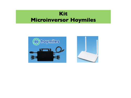 Kit Microinversor Hoymiles 1500W 230V 50Hz 4 MPPs con accesorios y DTU Pro