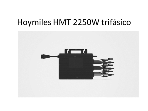 Microinversor Hoymiles trifásico 2250W  6 MPPs y accesorios. Primario