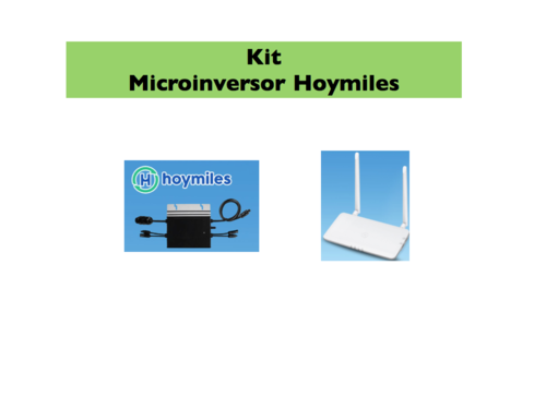 Kit Microinversor Hoymiles 800W 230V 50Hz 2 MPPs con accesorios y DTU Pro
