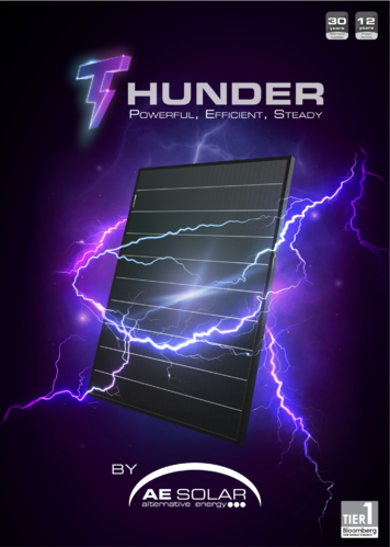 Panel AE Solar monocristalino PERC medias celdas pequeño Thunder 400W 9 barras