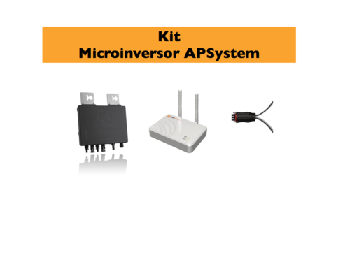 Kit Micro inversor  APSystem QS1-1400W ECU-R y accesorios